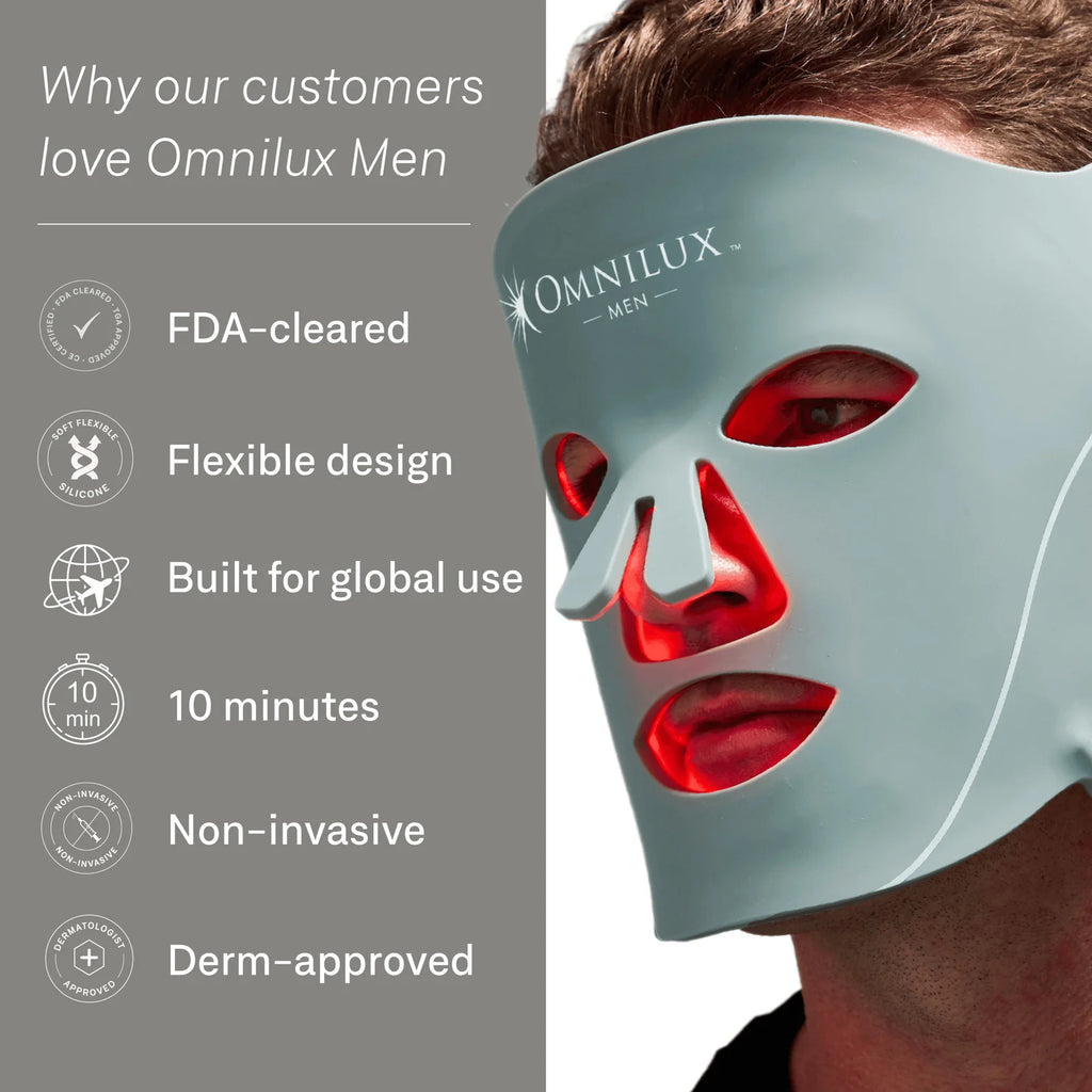 Omnilux Men LED Light Therapy Mask