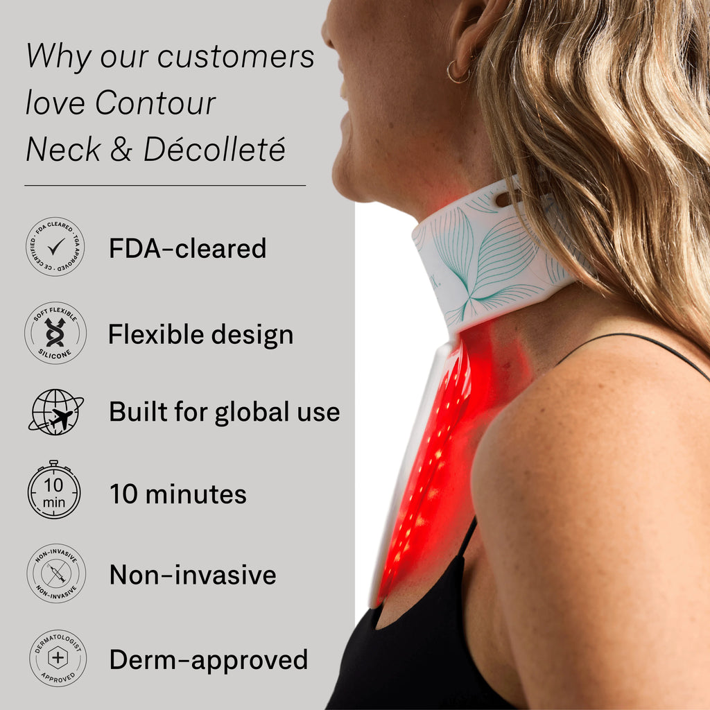Omnilux Contour Neck & Décolleté LED Light Therapy Device