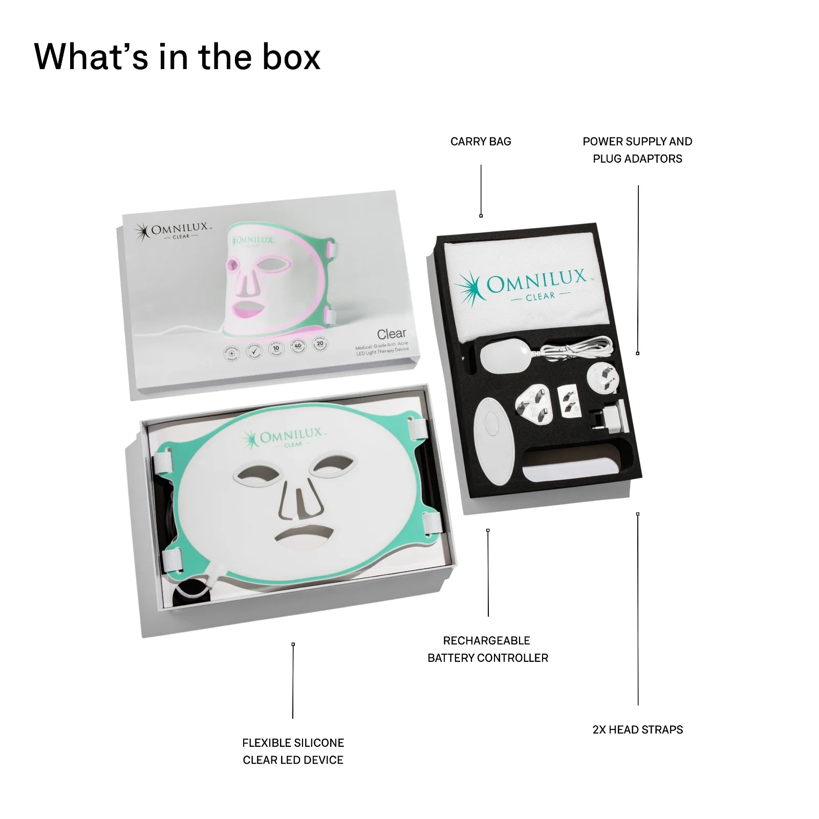 Omnilux Clear LED Light Therapy Mask