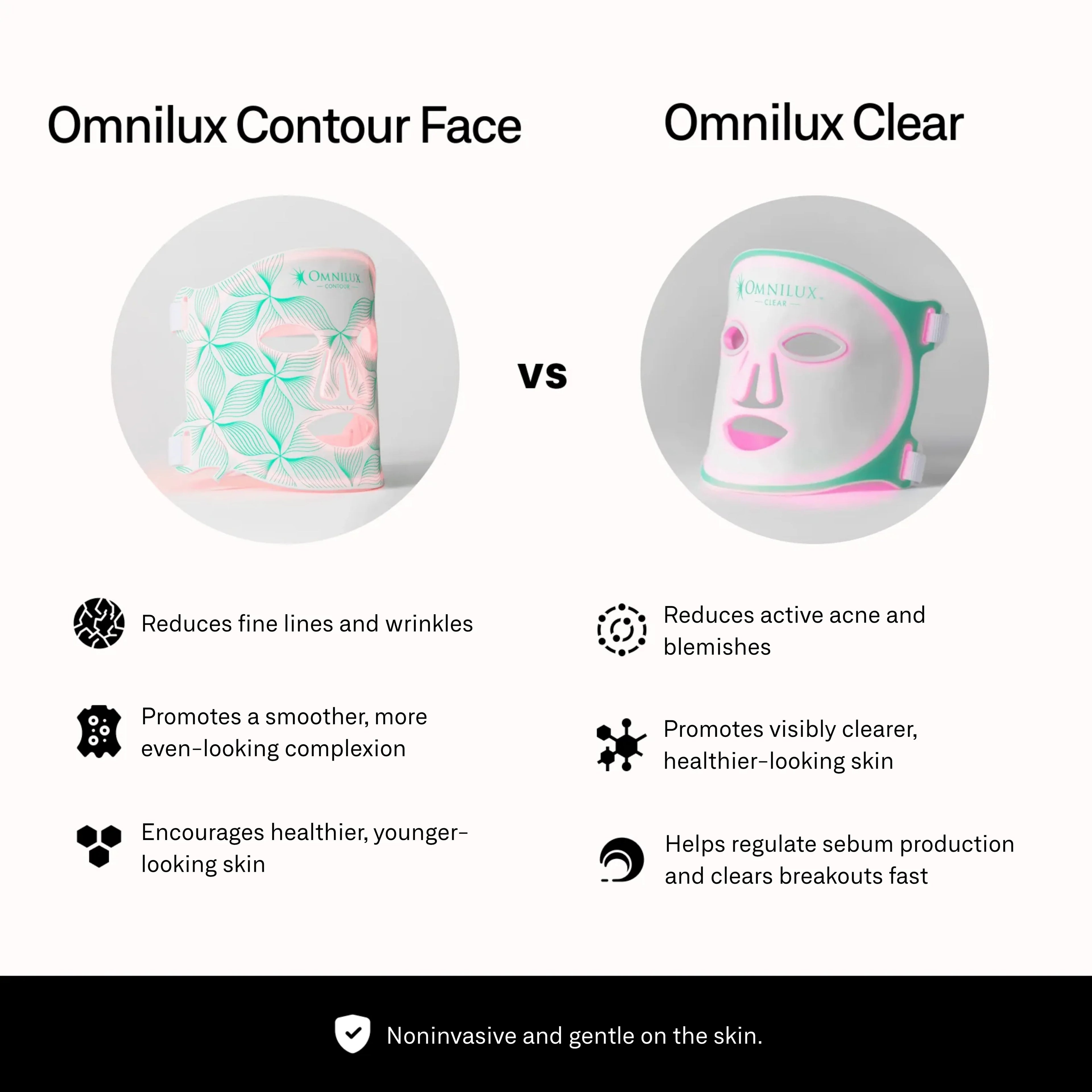 Omnilux Contour Face LED Light Therapy Mask